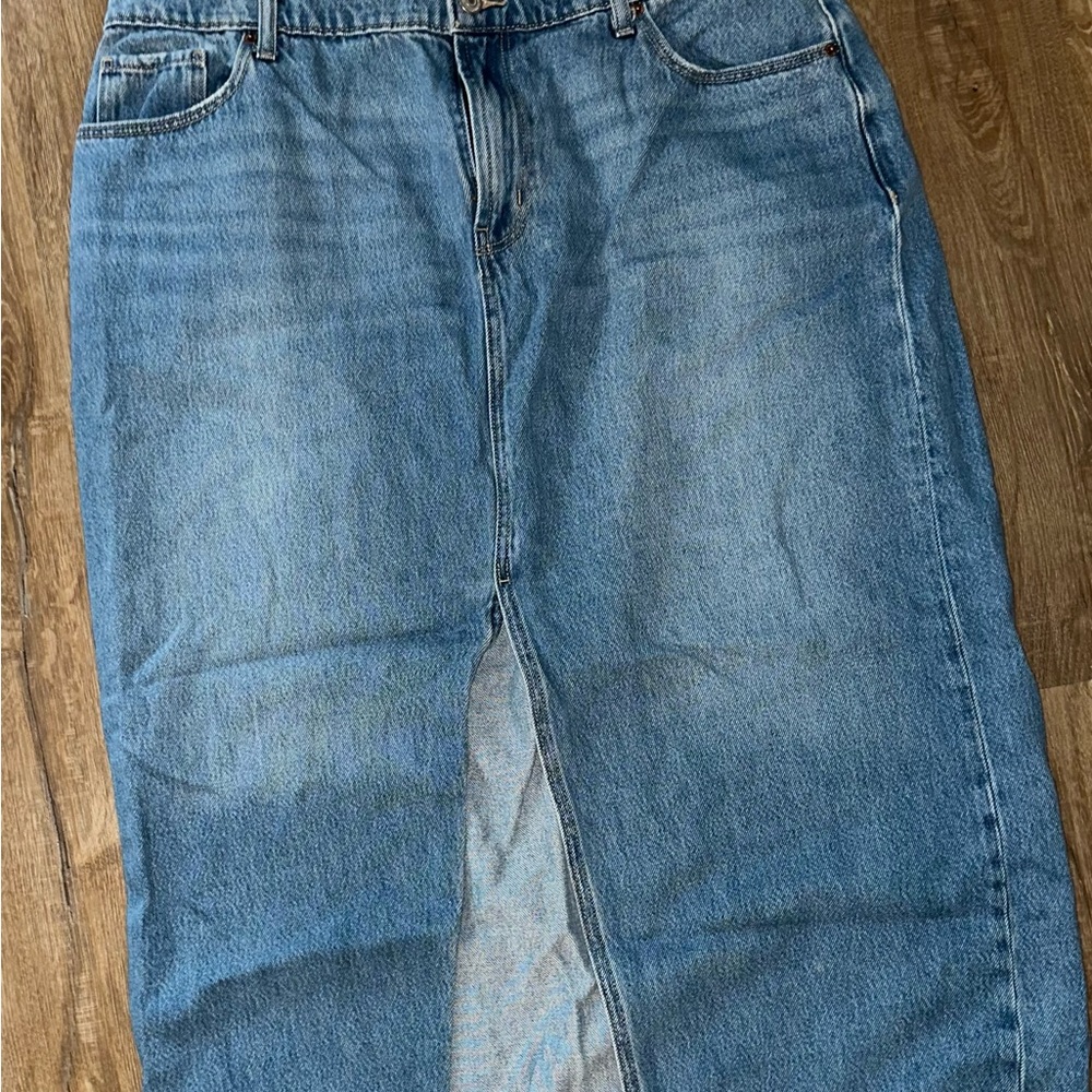 Classic Blue Denim Jean Skirt